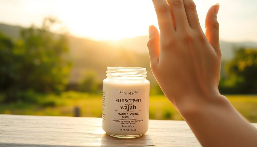 sunscreen untuk wajah glowing
