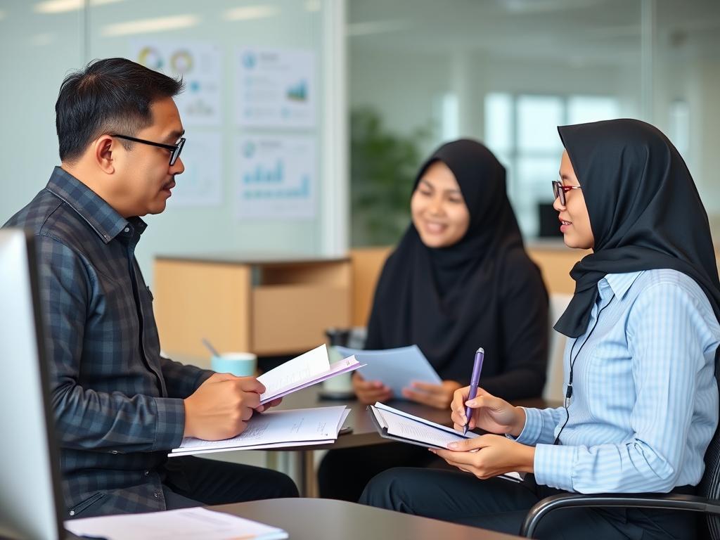 Sesi mentoring dalam program cross-training Sesi mentoring dalam program cross-training